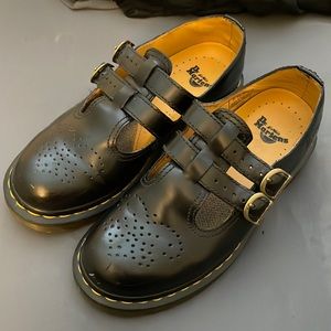 Black Mary Jane docs. Good condition UK5